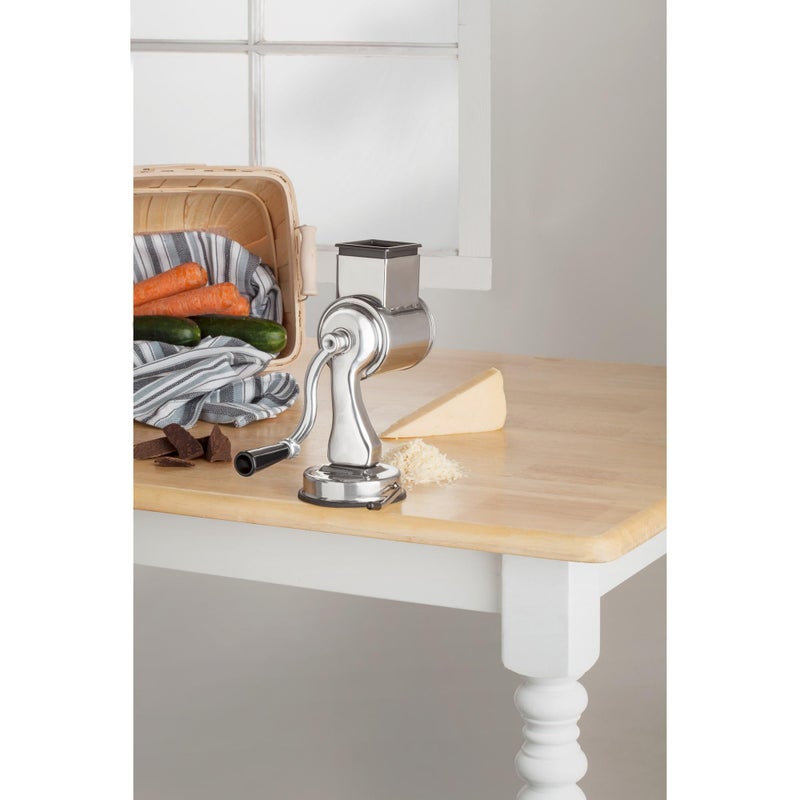 Fante's Fantes Cheese Grater with Suction-Base and 2 Drums, The Italian Market Original since 1906 - Image 2